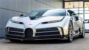 Frontal del Bugatti a subasta