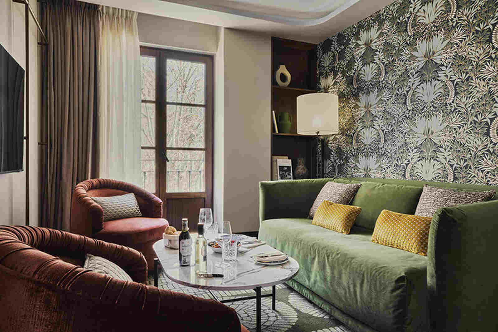 Sal&oacute;n de la suite 'Alcoba Real' del Seda Club Hotel