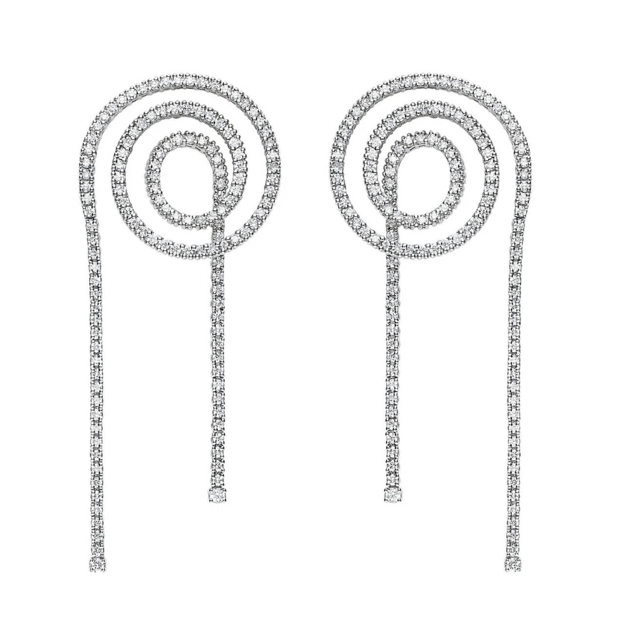 pendientes largos diamates riviere
