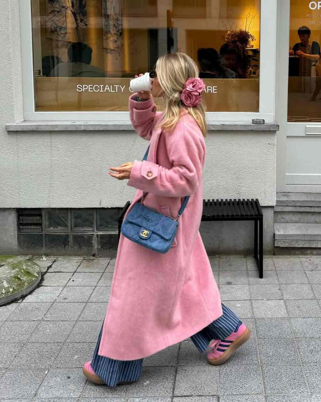 rosa suave look