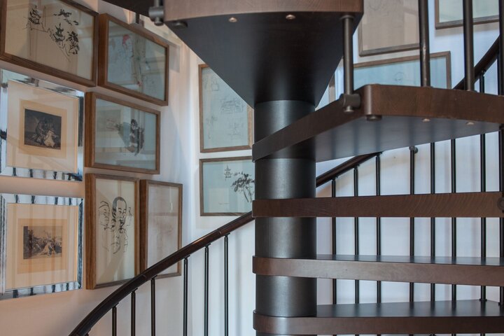 Detalle de la escalera en el hotel de Barcelona de los Oscar
