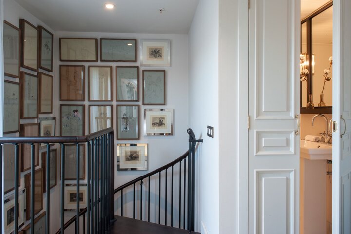 Escalera de la suite del hotel de Barcelona de la bolsa de los Oscar