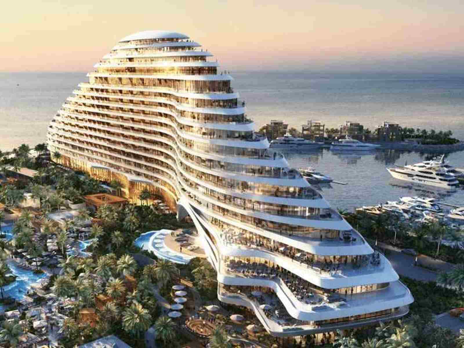 Hotel con forma de yate de Jumeirah en Dub&aacute;i
