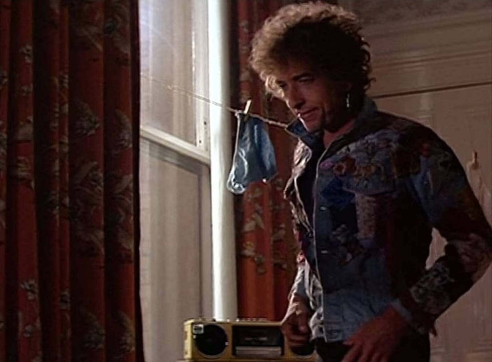 Bob Dylan con la chaqueta subastada