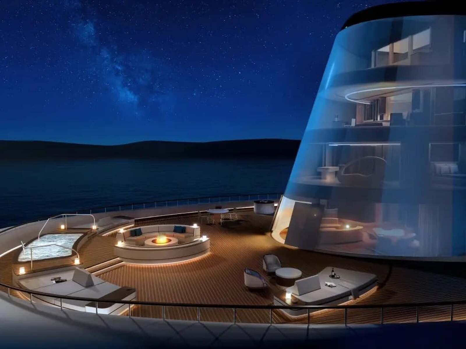 Suite exclusiva en un barco de lujo