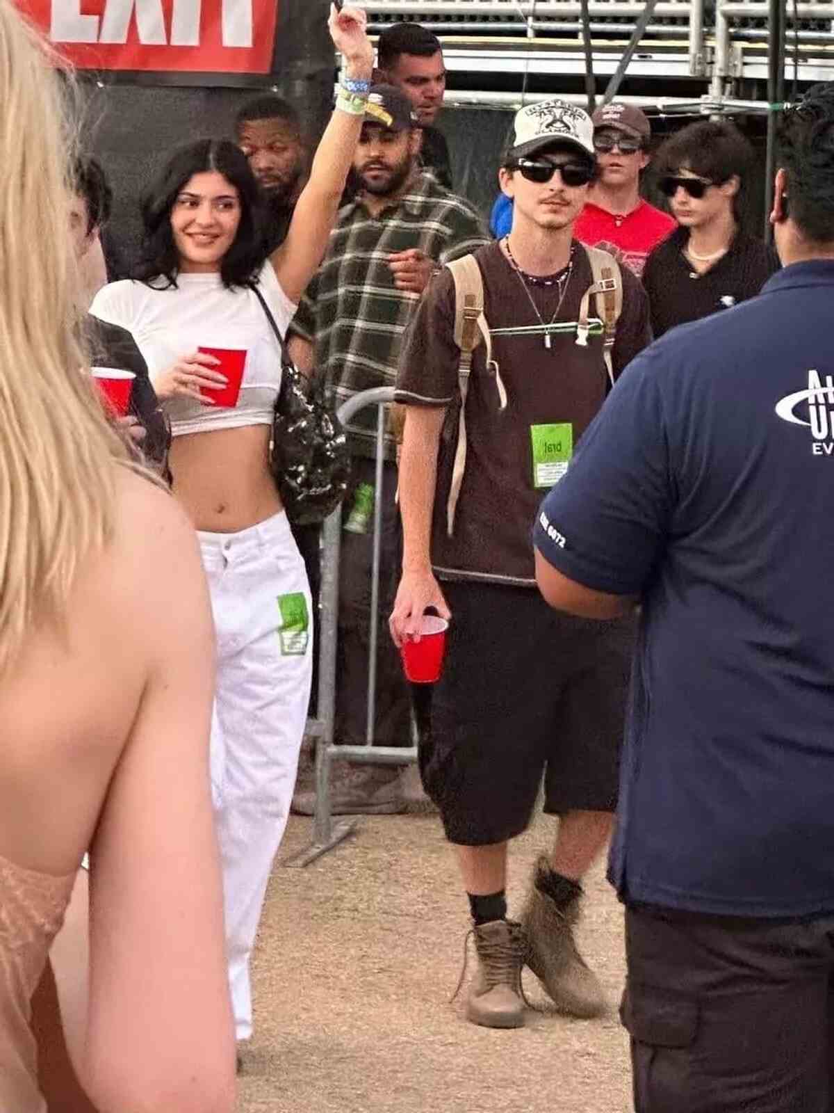 Kylie Jenner y Chalamet en Coachella