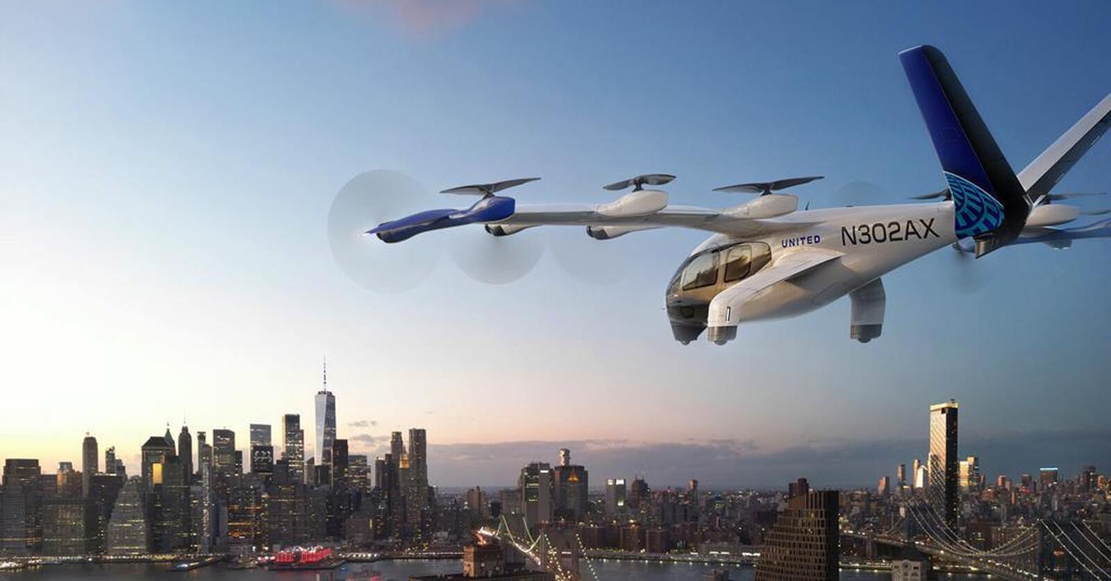 Aerotaxi sobrevolando Nueva York