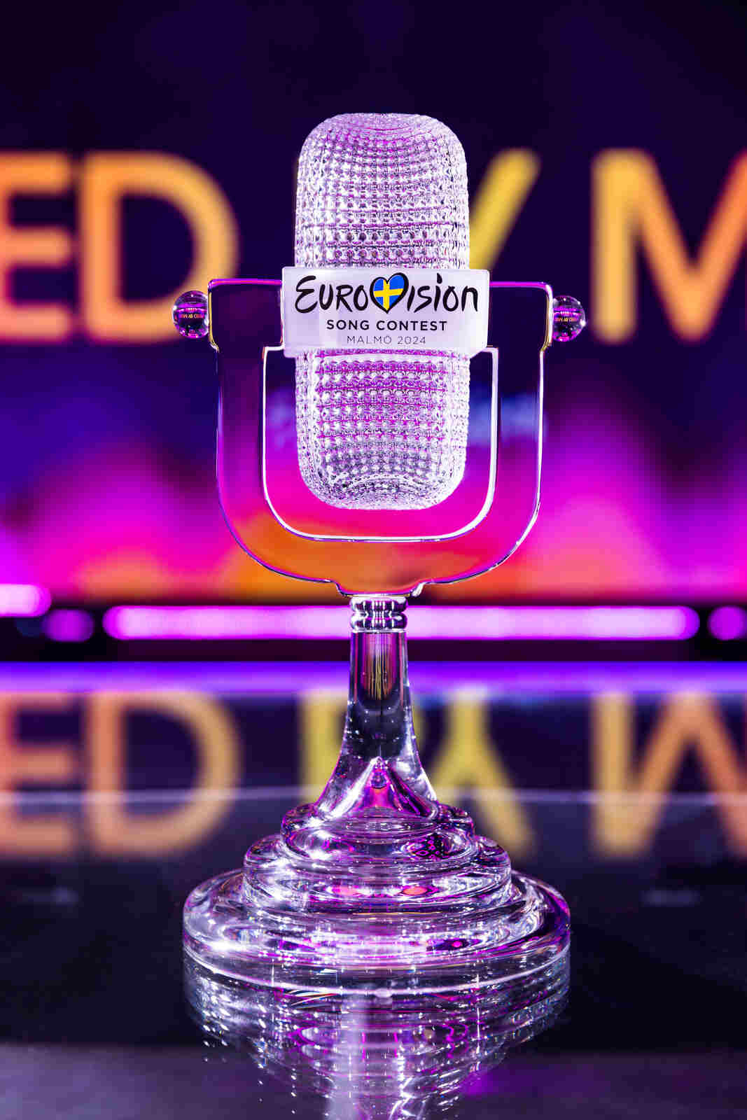 Micr&oacute;fono de premio en Eurovisi&oacute;n 