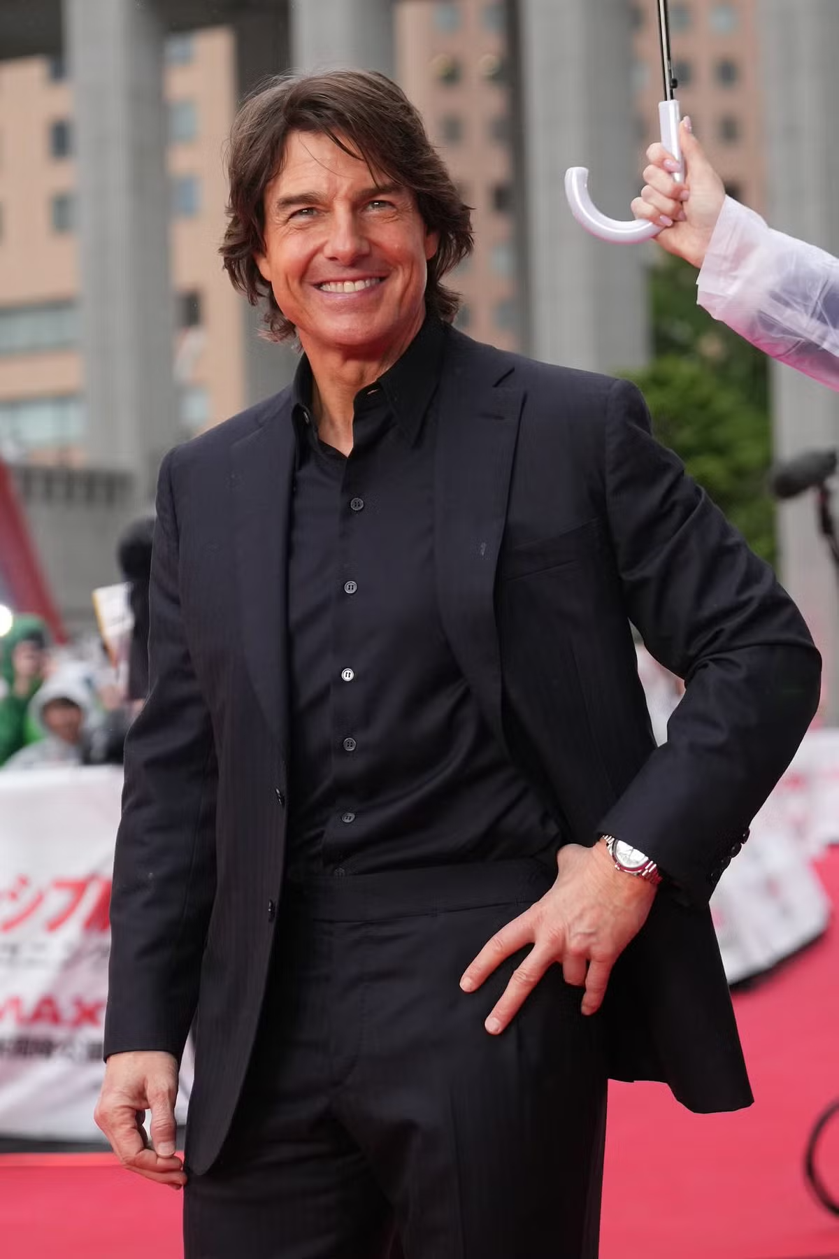 Tom Cruise con el Rolex en la premiere de Misi&oacute;n Imposible