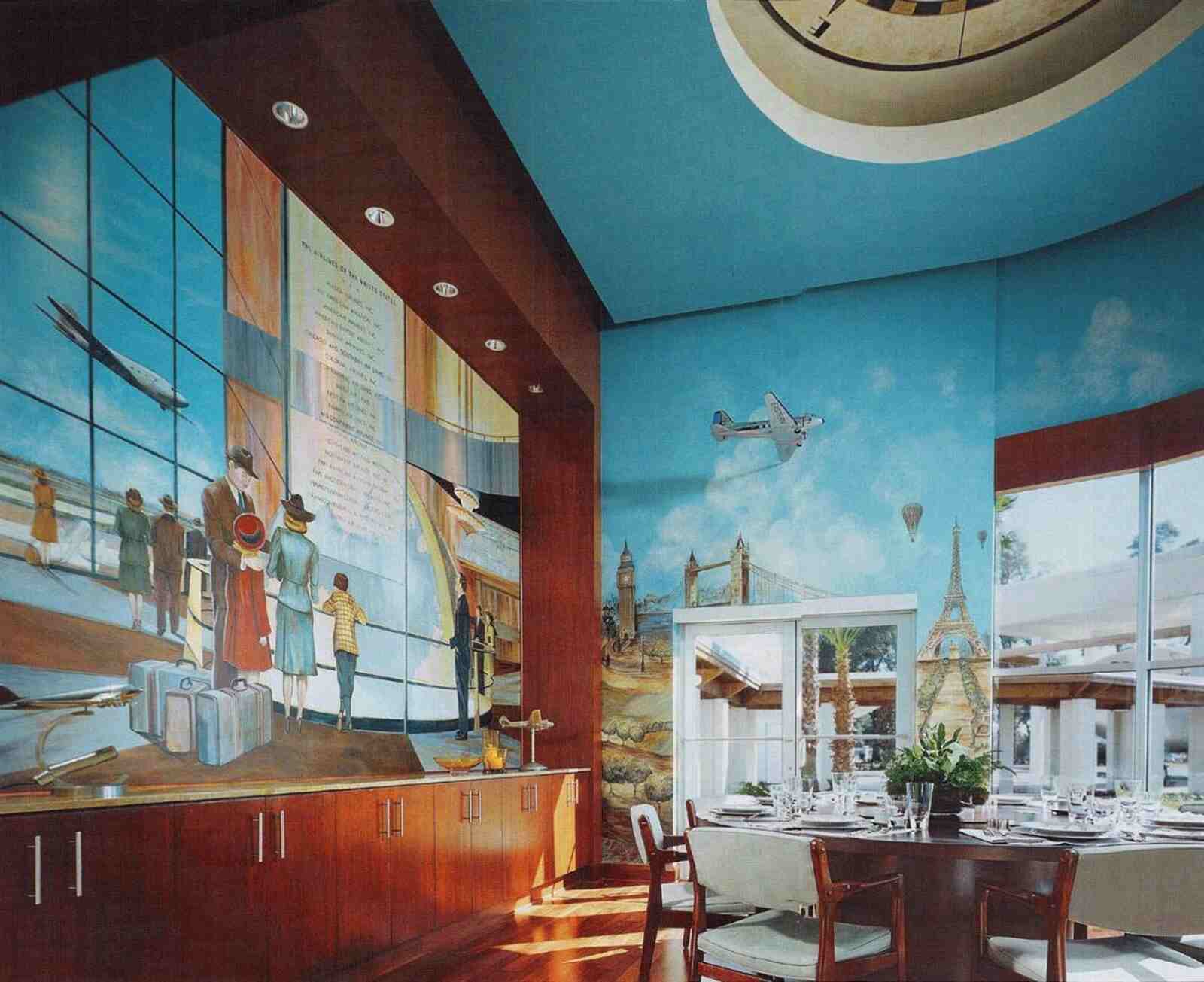 Sal&oacute;n de la casa del protagonista de 'Grease'