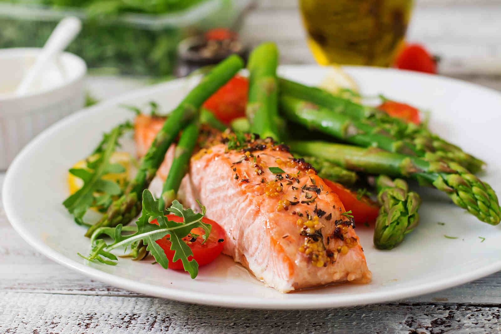 Plato de salm&oacute;n para adelgazar