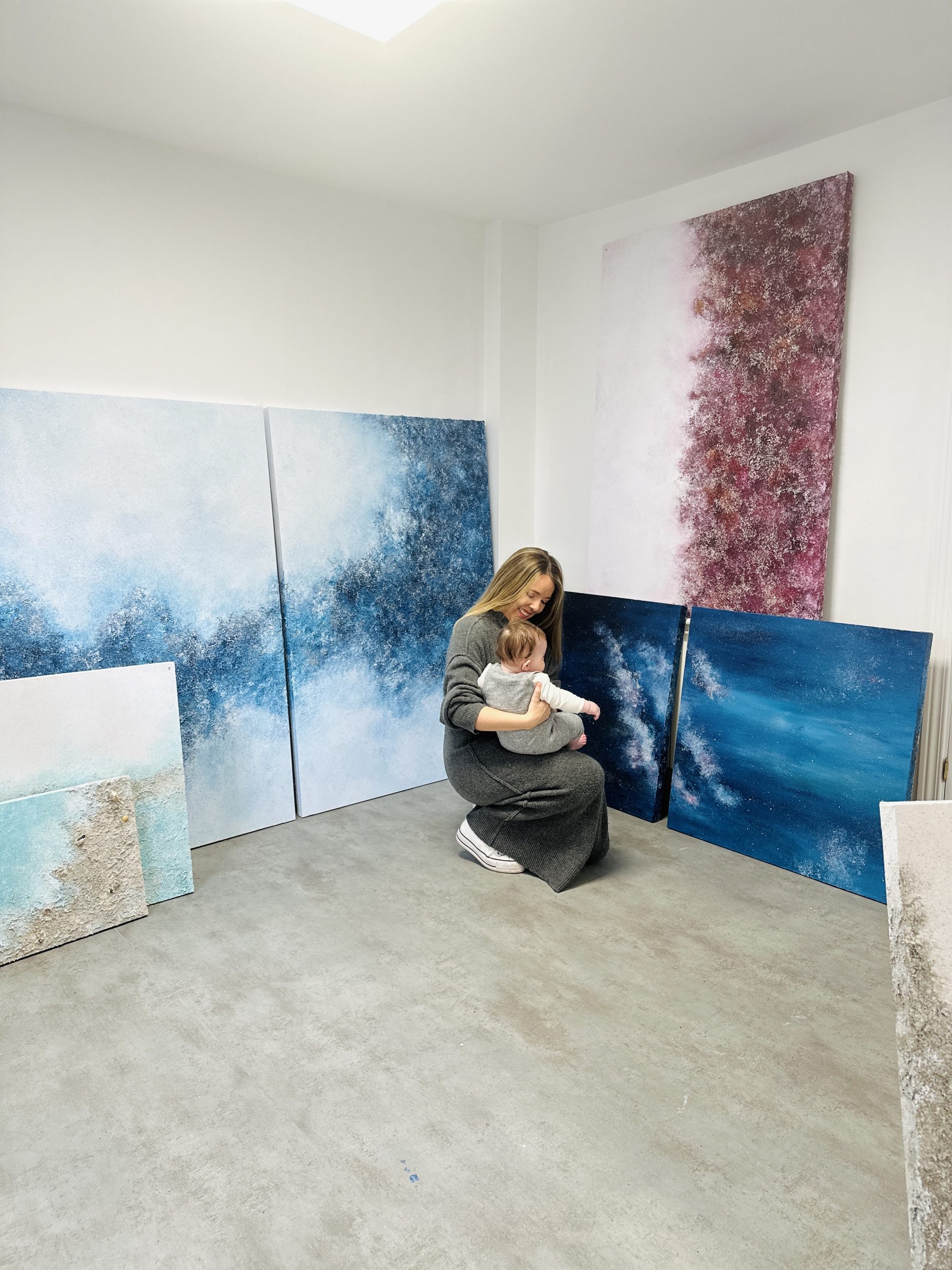 Arte contempor&aacute;neo olas del mar