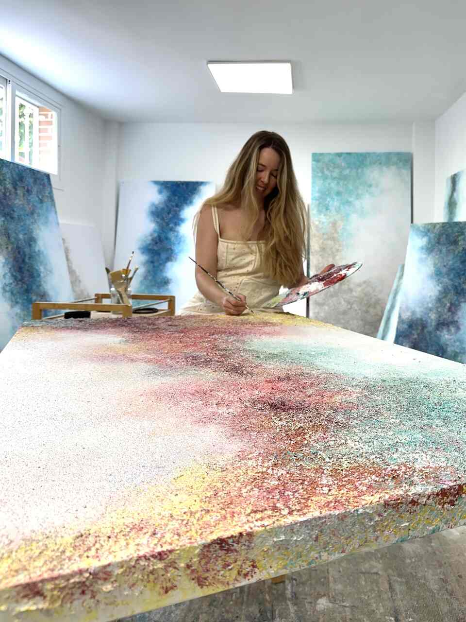 Arte contempor&aacute;neo olas del mar Tania Ciffer