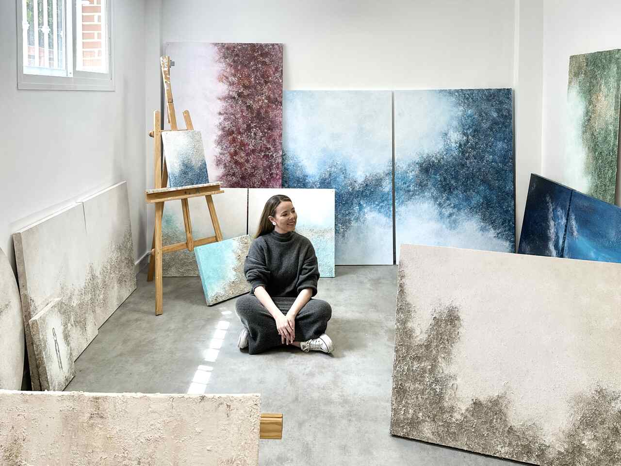 Arte contempor&aacute;neo olas del mar Tania Ciffer