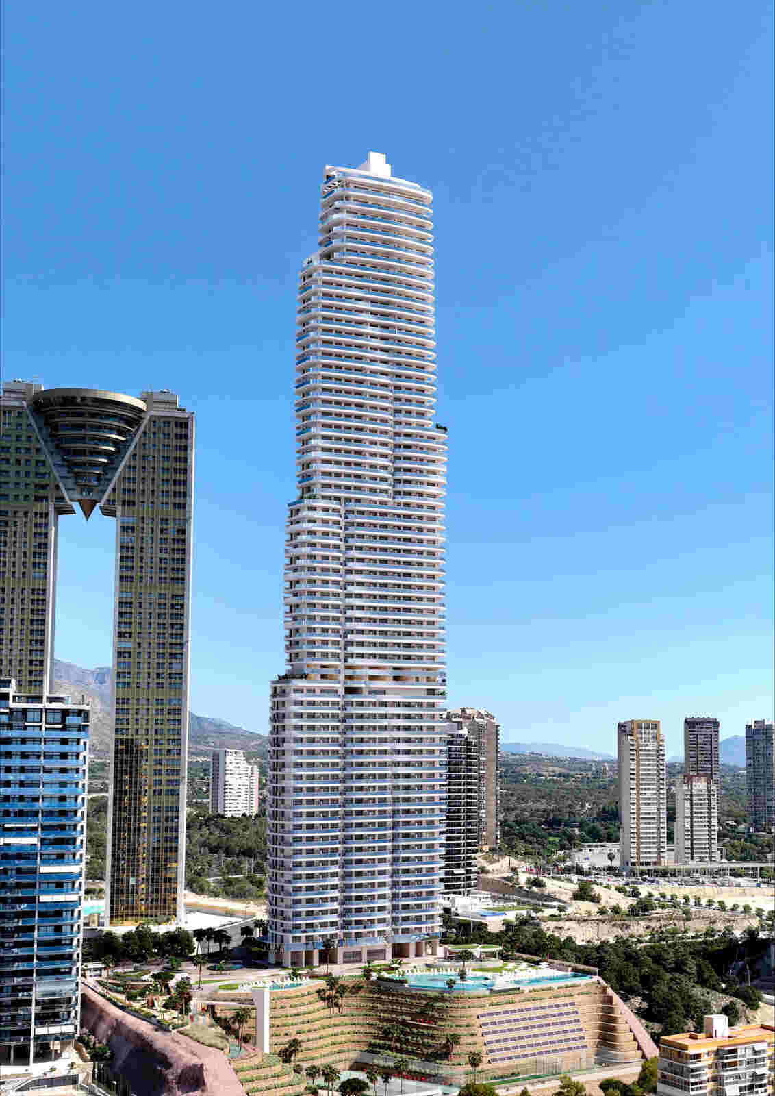 Recreaci&oacute;n de la TM Tower de Benidorm