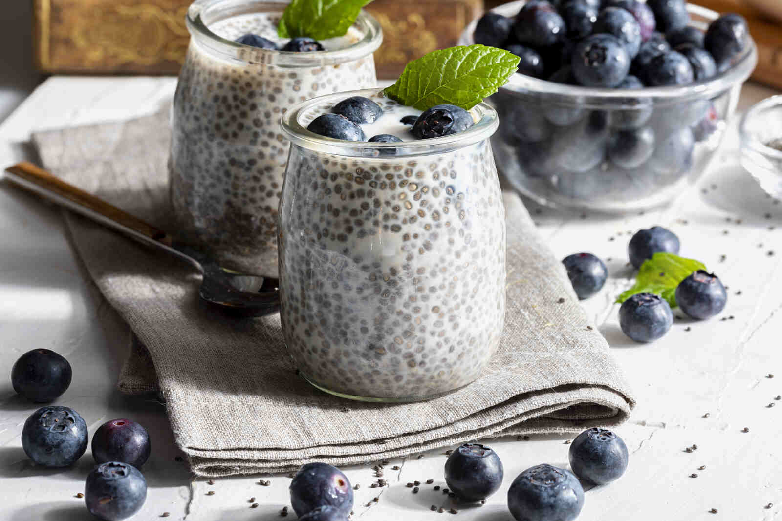 Pudding de Chía con menta