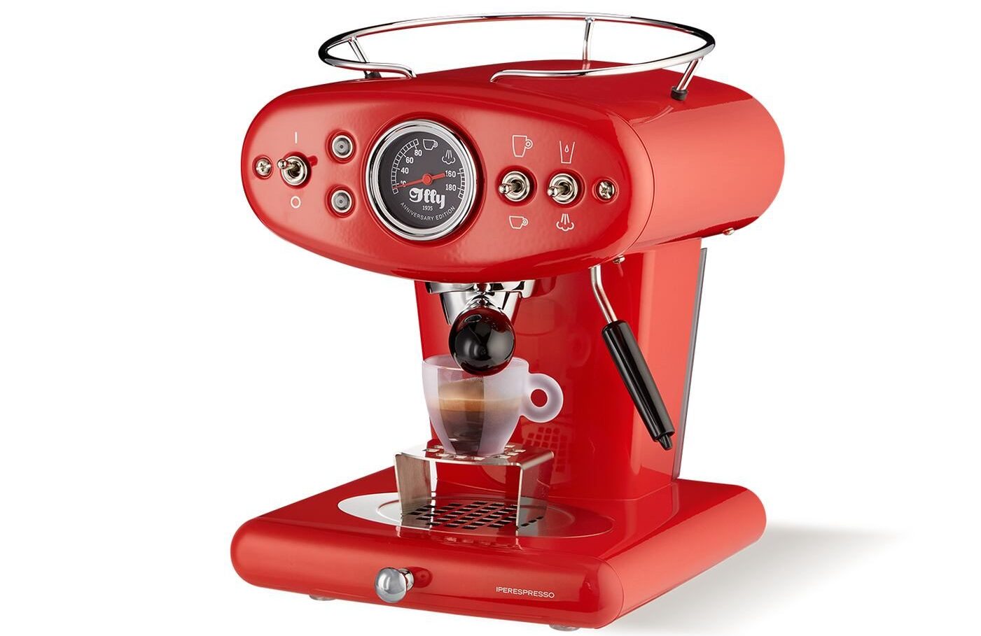 Una de las cafeteras de Illy para regalar