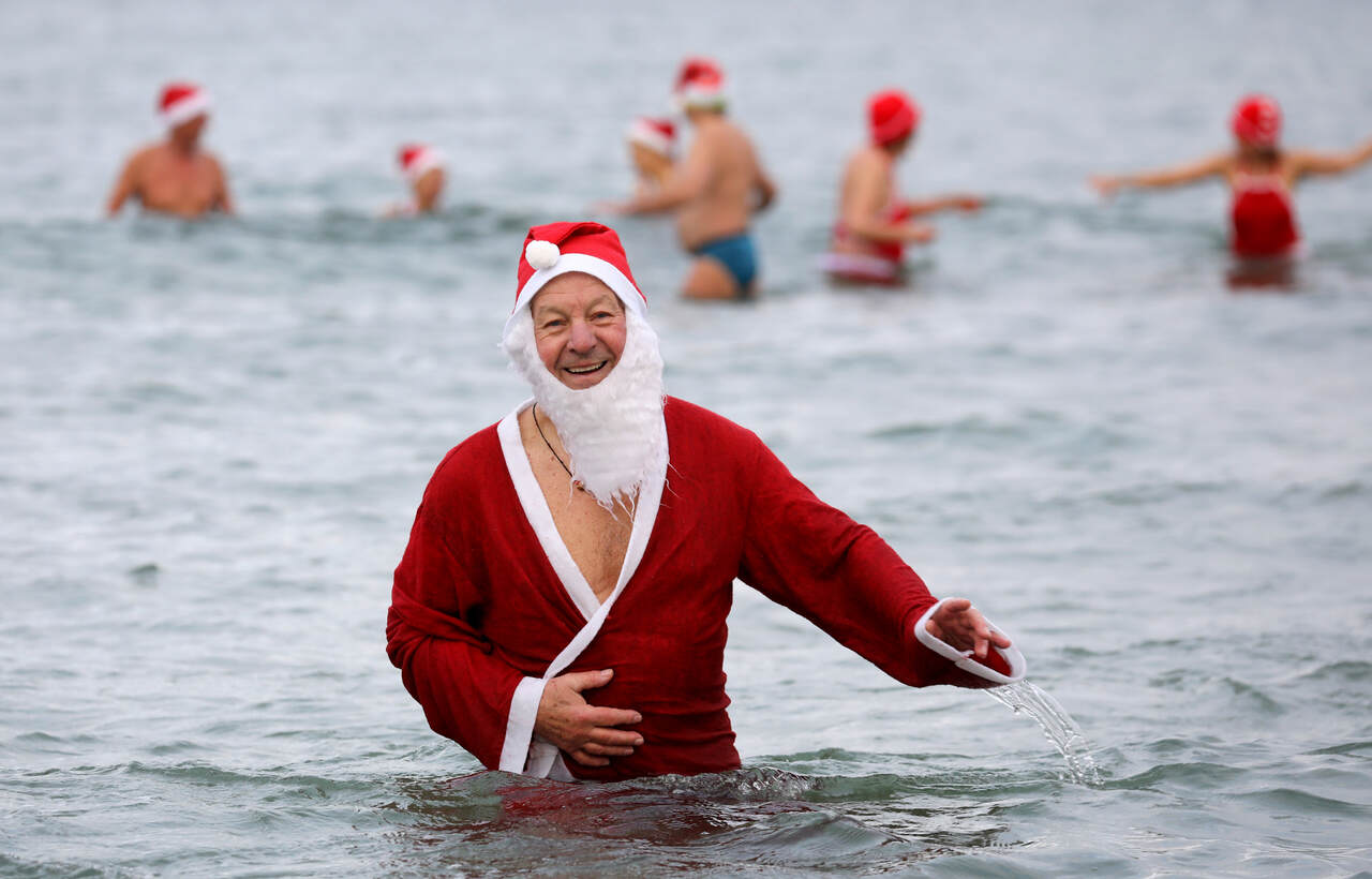 baño navidad frío