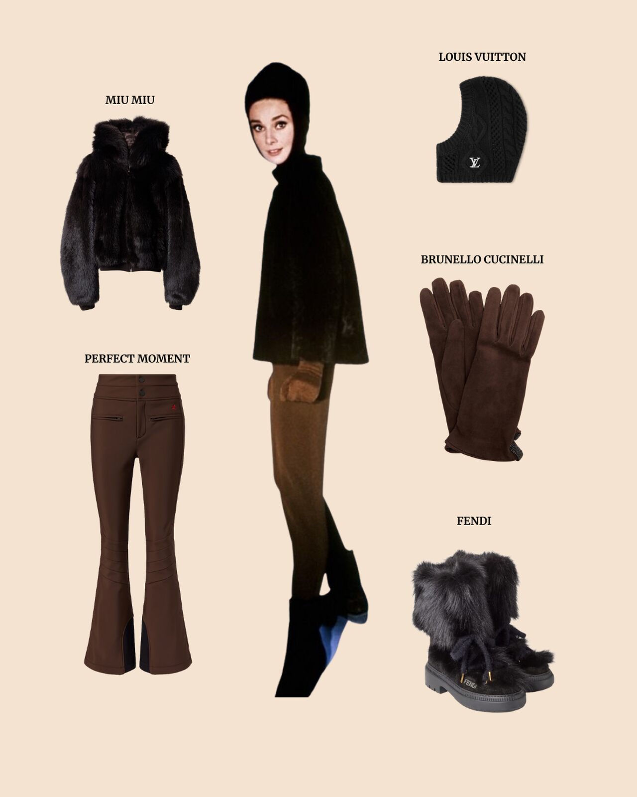 Look de Apr&egrave;s-ski de Audrey Hepburn