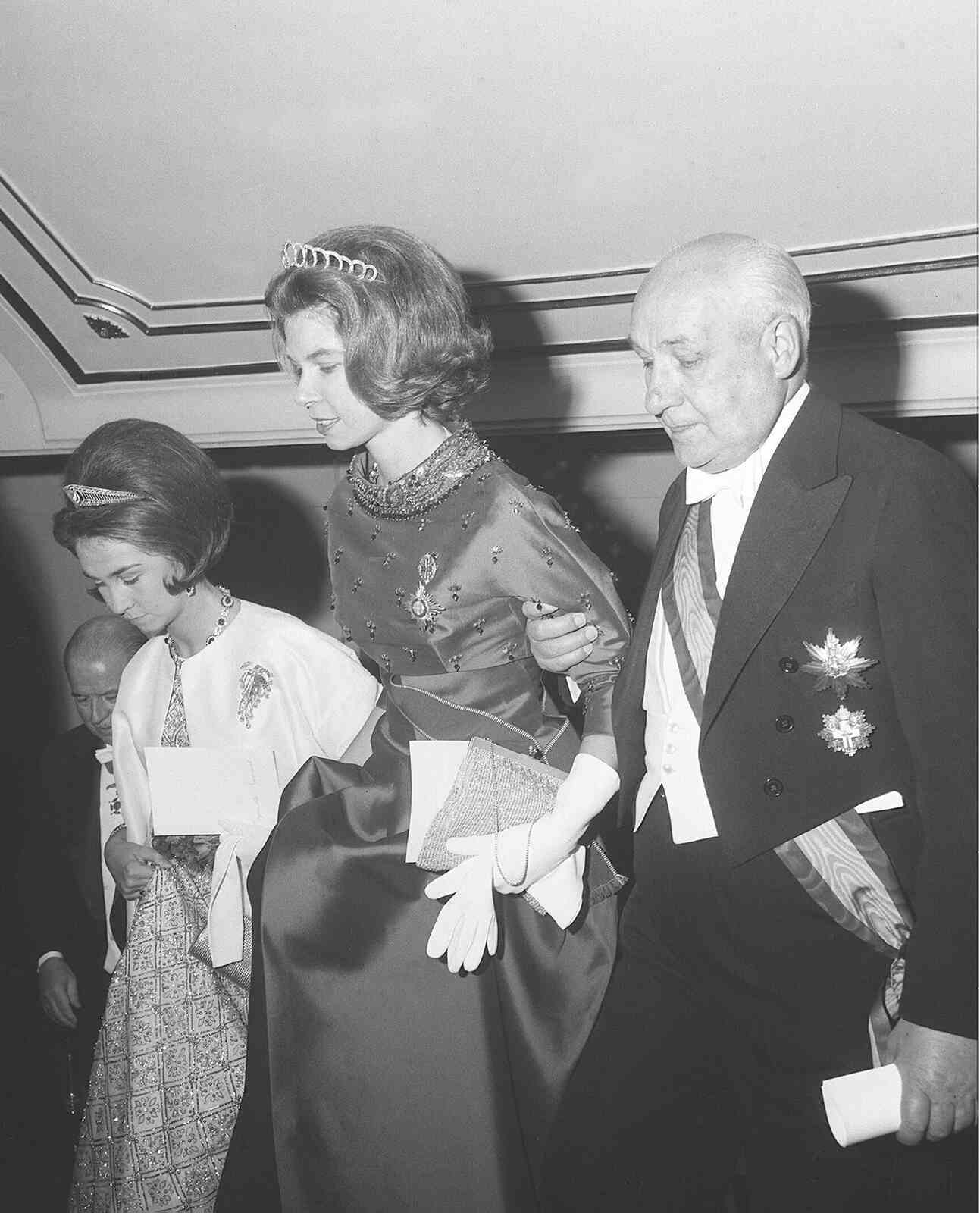Irene de Grecia con la tiara en 1966