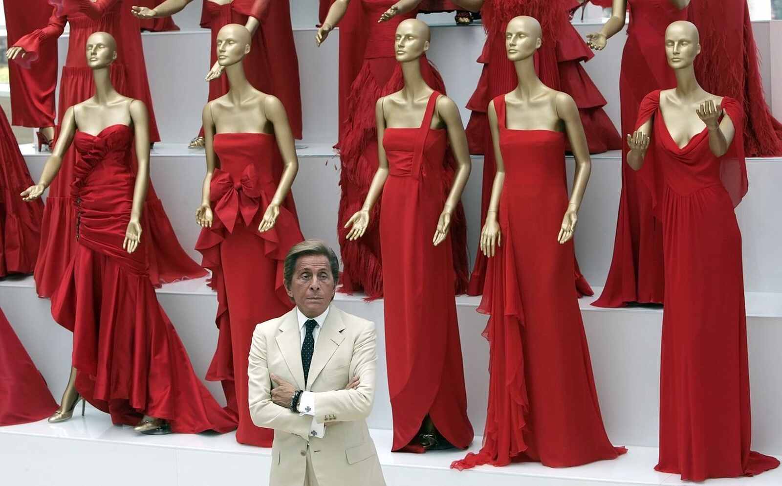 Exposición del rojo Valentino
