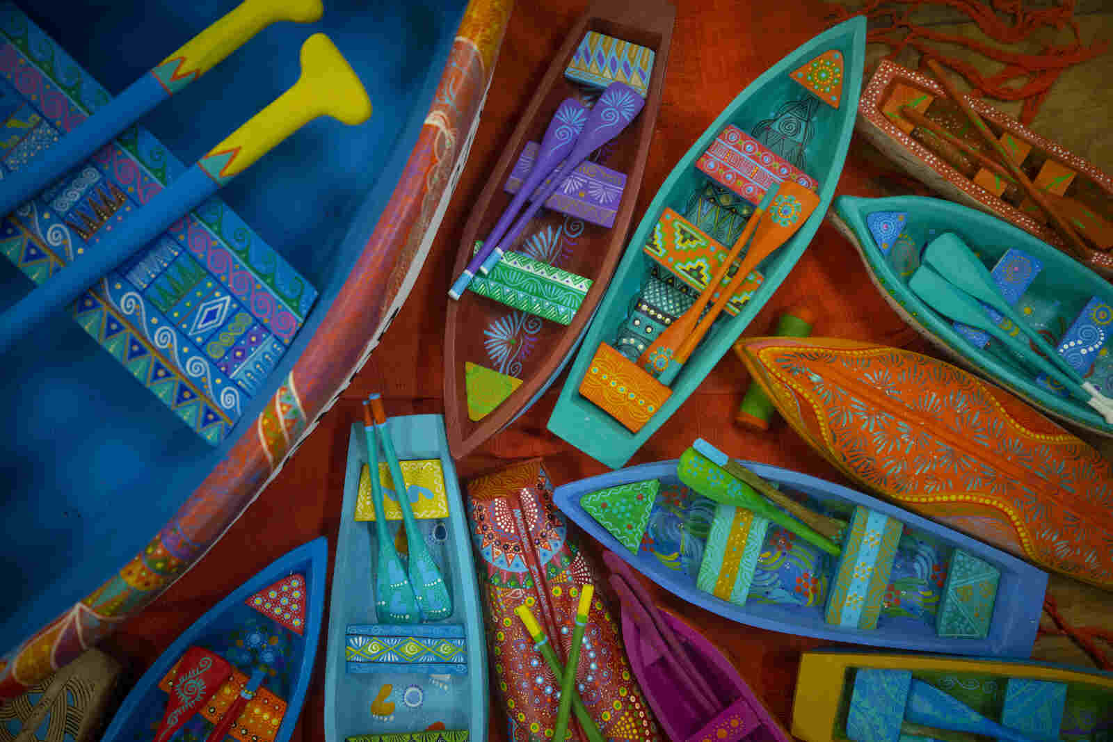 Barcas de colores