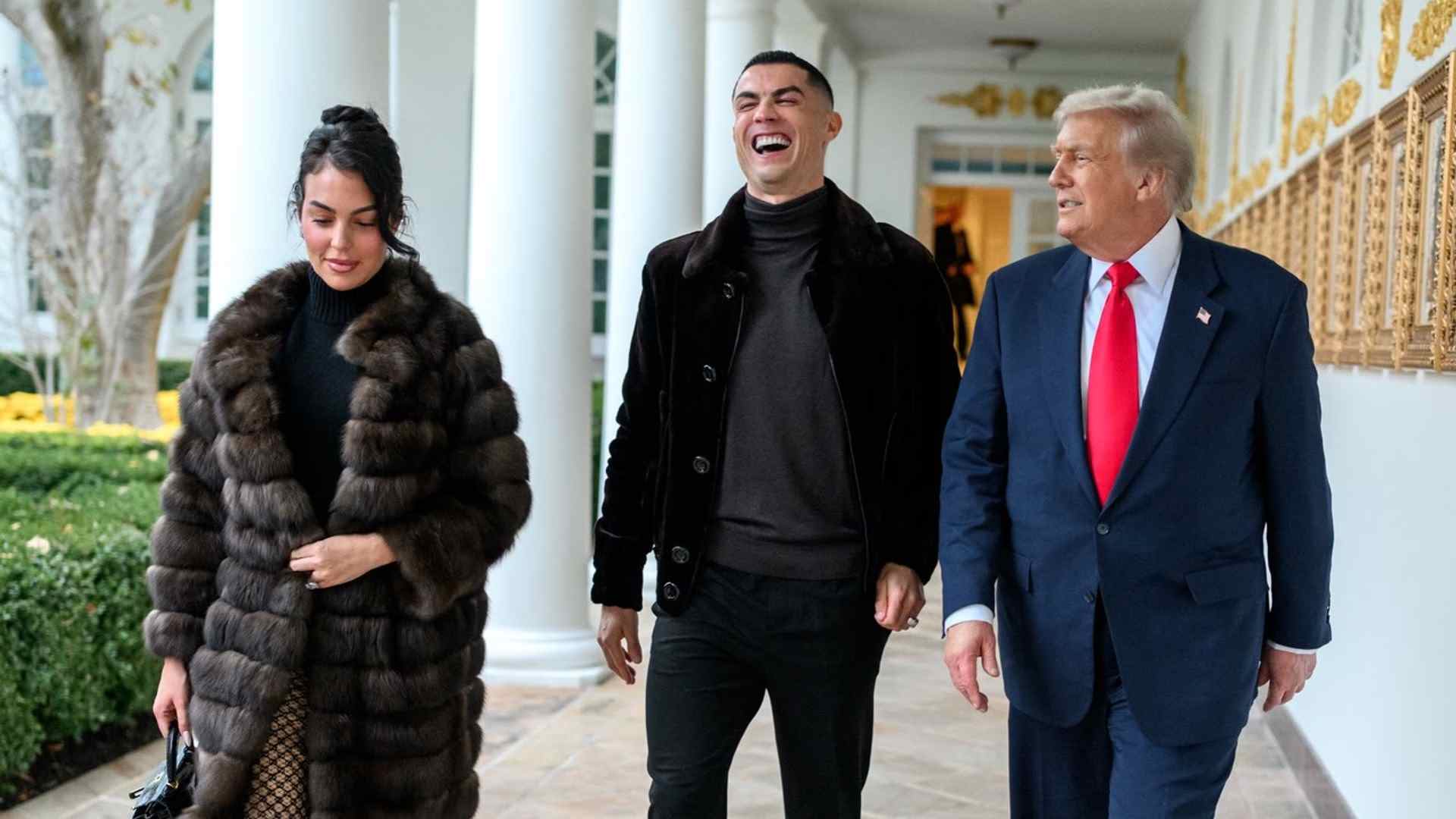 Cristiano Ronaldo con la chaqueta de Piedad de Diego