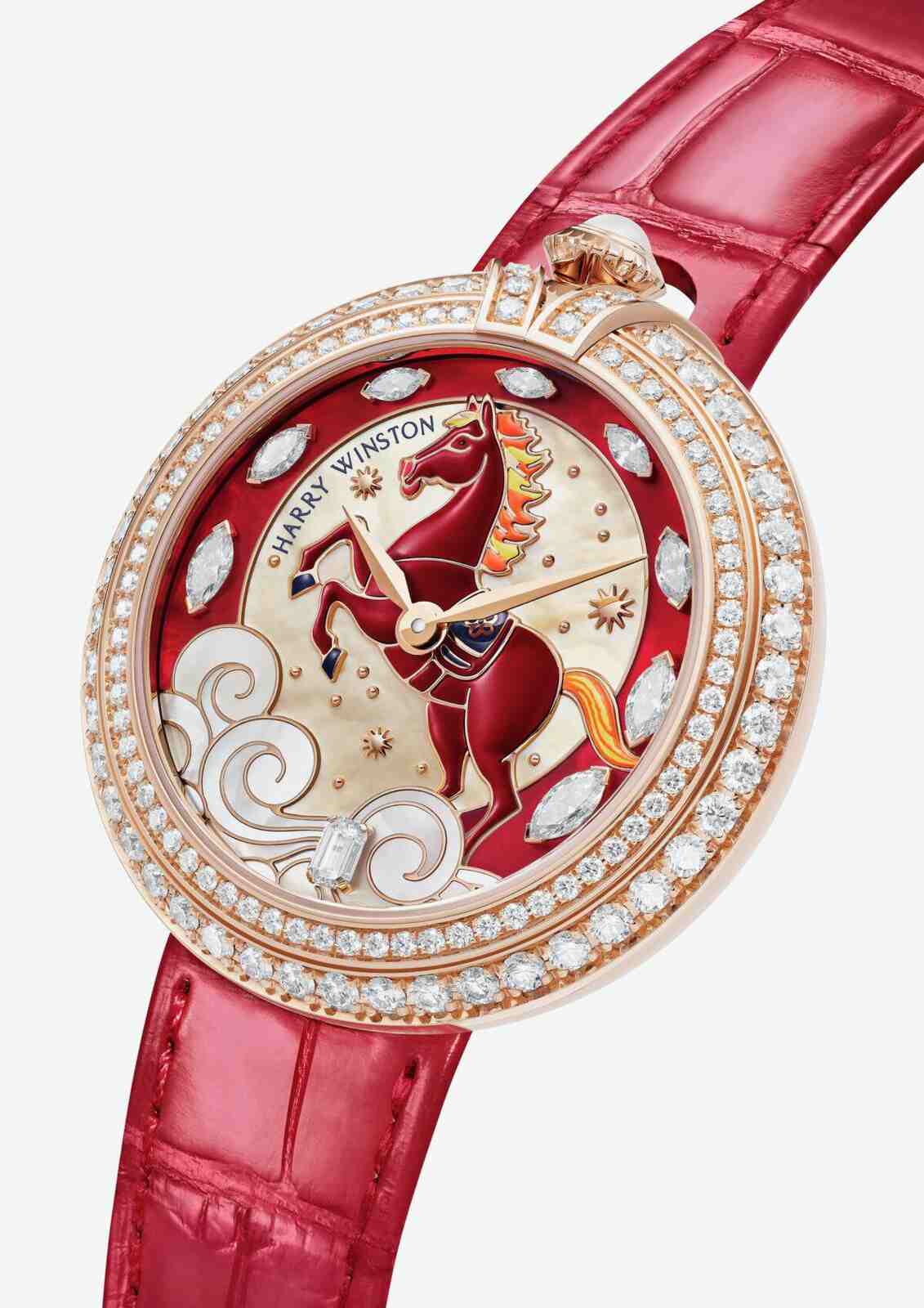 Reloj con caballo de a&ntilde;o nuevo chino de Harry Winston