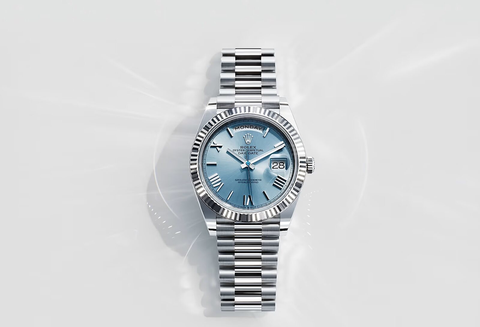 Rolex con esfera azul