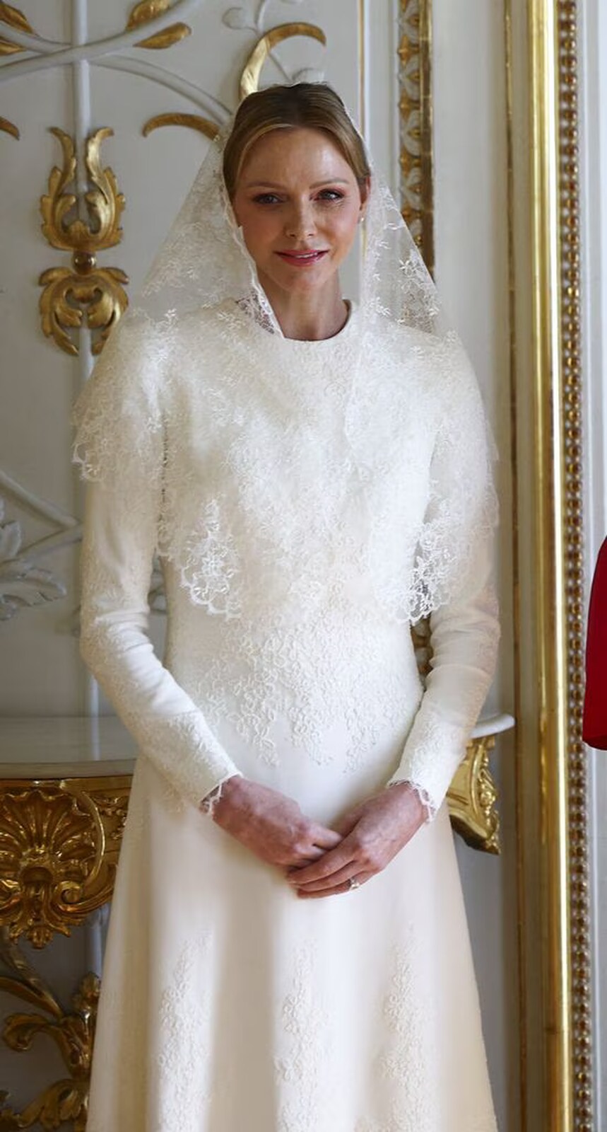 Charlene de M&oacute;naco ante el Papa