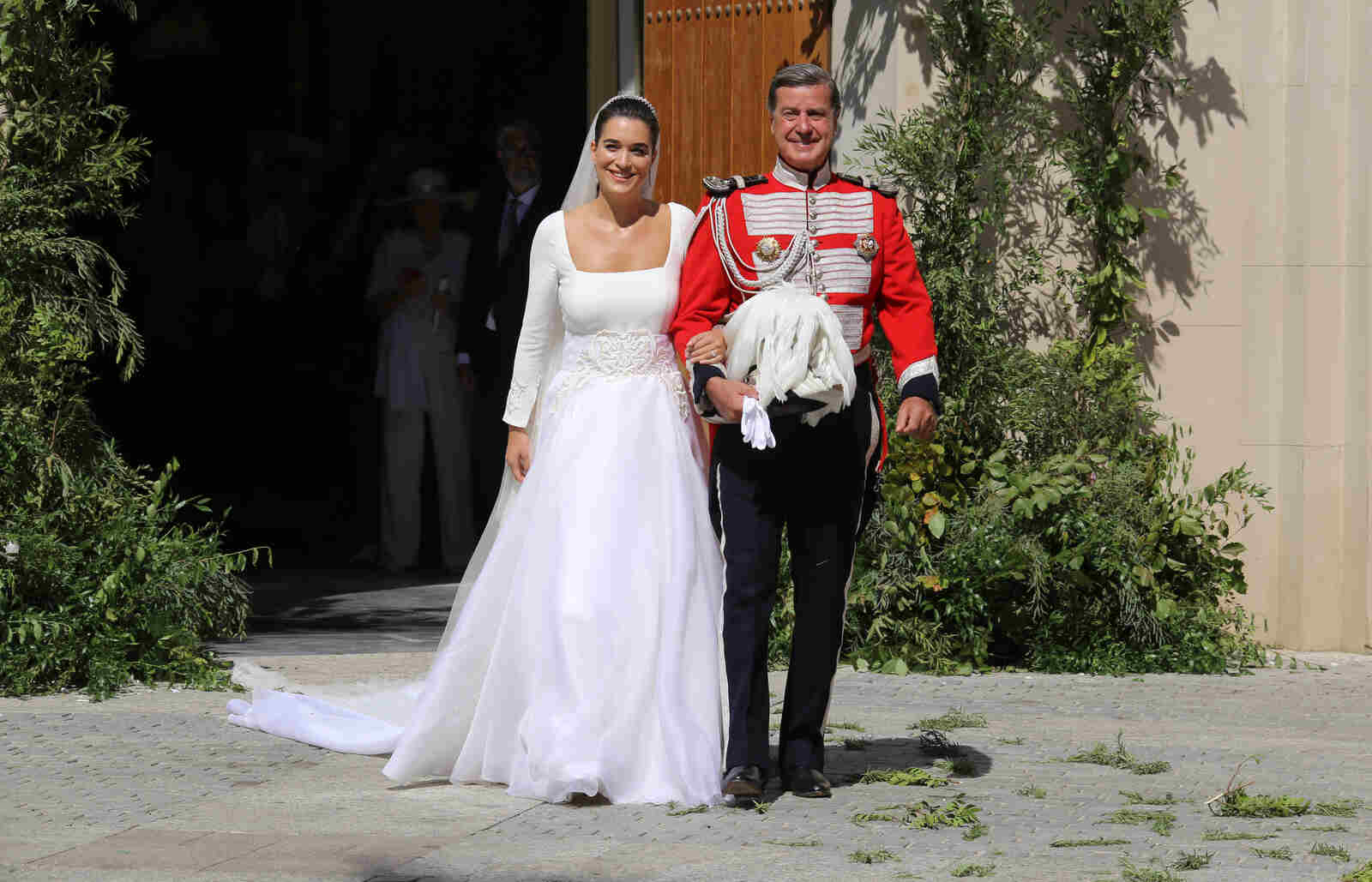 Bárbara Mirjan y Cayetano Martínez de Irujo en su boda