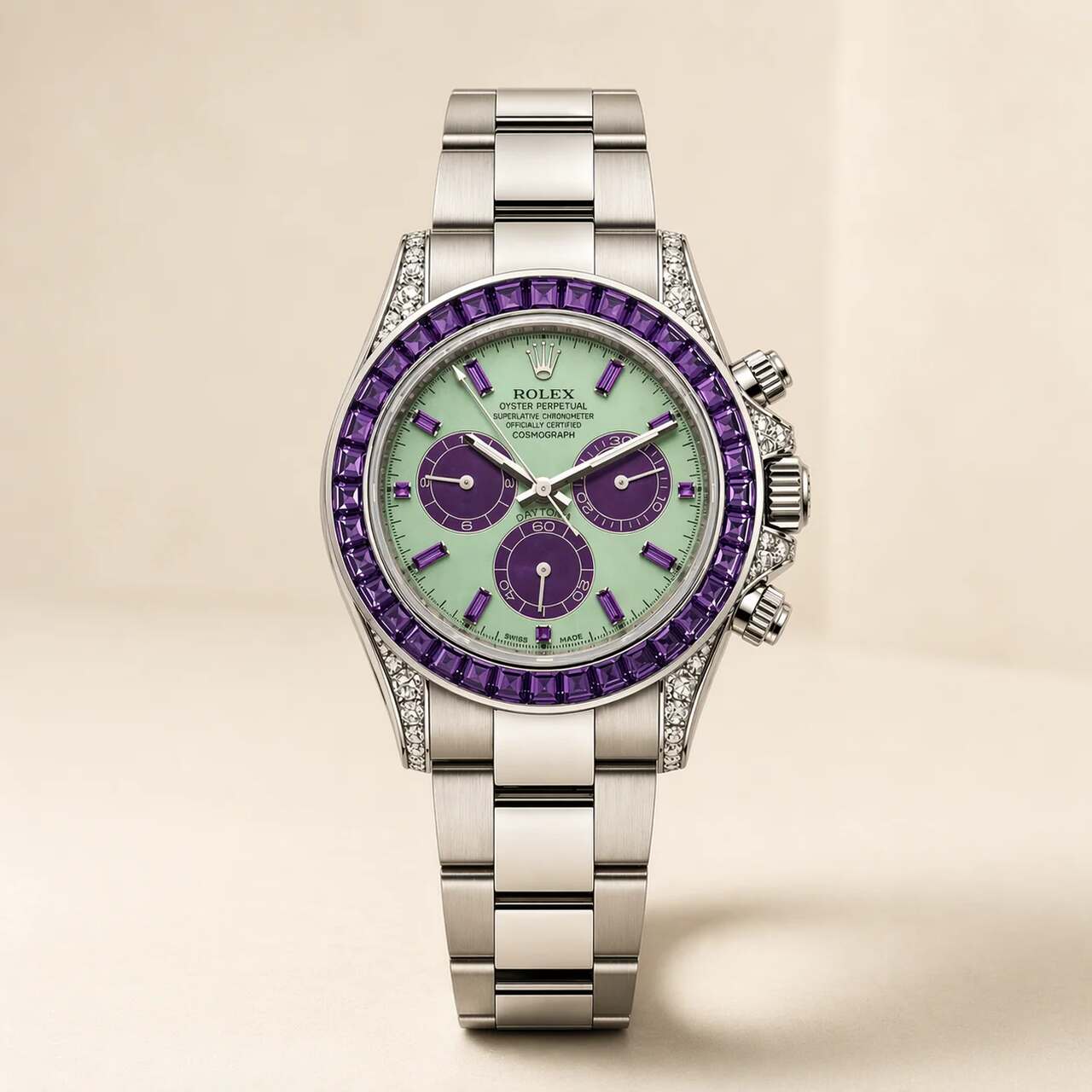 rolex daytona diamantes
