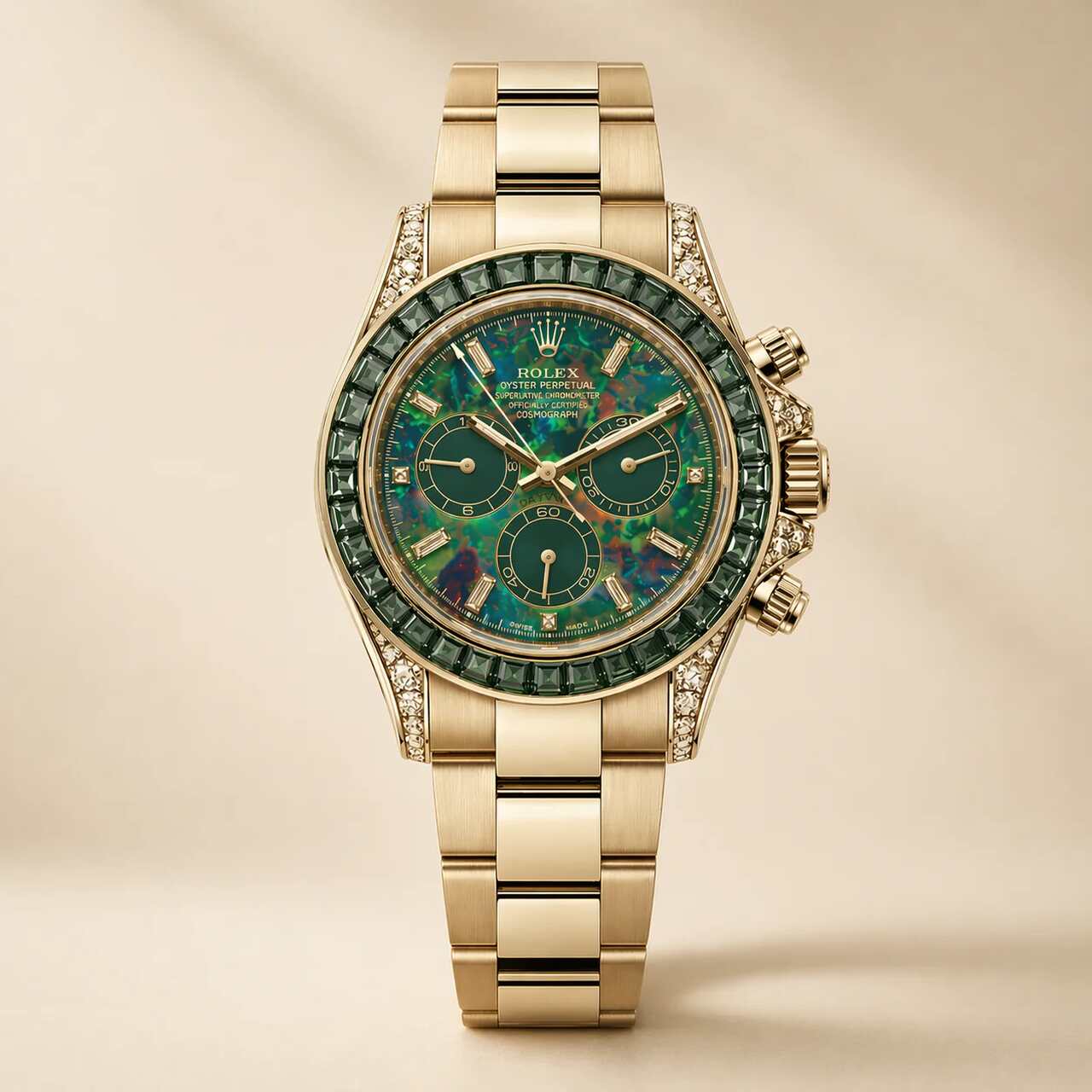 rolex daytona diamantes gemas