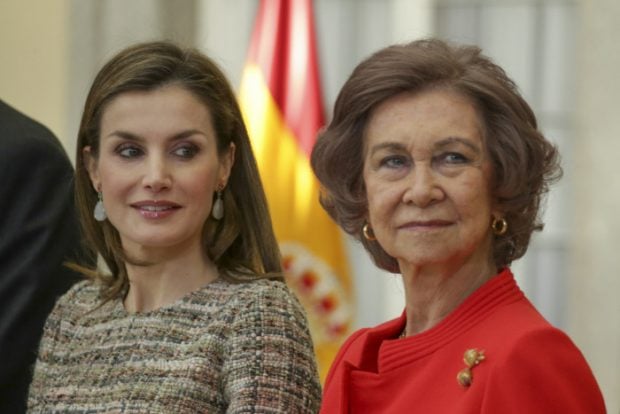 Reina Sof&iacute;a y Reina Letizia