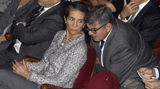 Carlos García Revenga y la infanta Elena