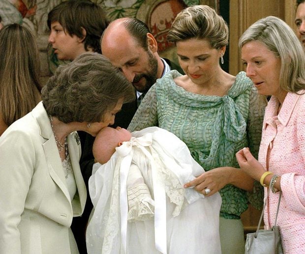 Cristina en el bautizo de Irene Urdangarin en julio de 2005 (Gtres)