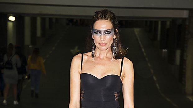 La modelo Nieves Alvarez durante el cumplea&ntilde;os (Gtres)