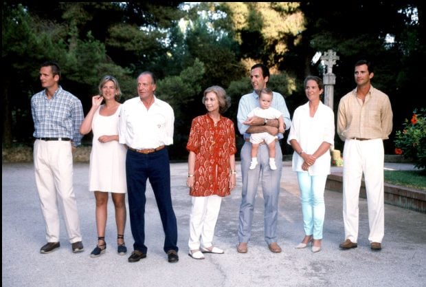 Posado de la Familia Real en 1990