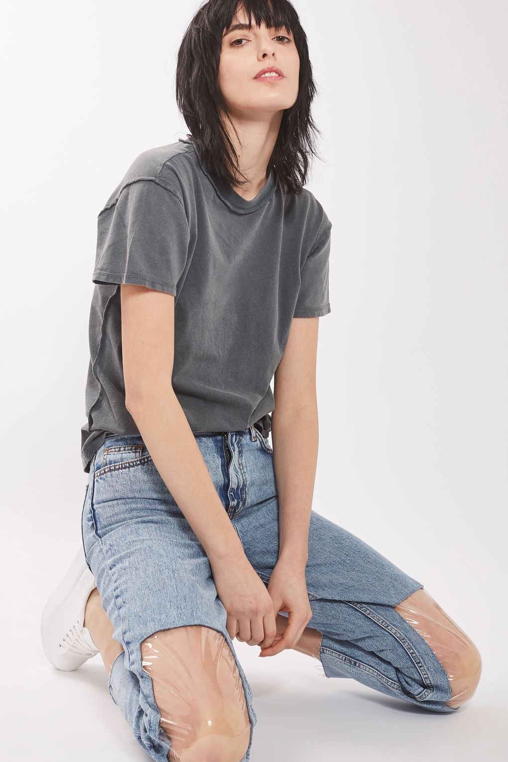 Vaqueros Rodilleras Plástico TopShop