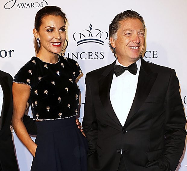 El&iacute;as Sacal y Mar Flores el primer d&iacute;a que posaron juntos en la Gala Princesa Grace /Gtres