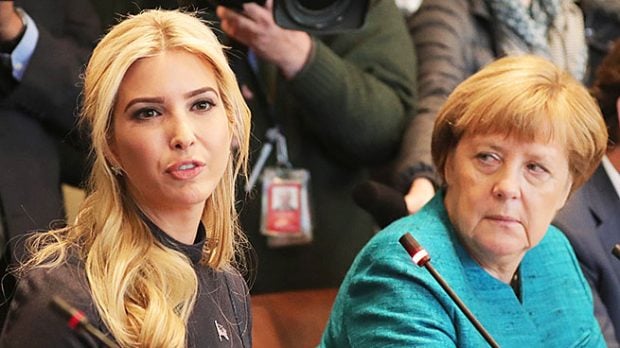 Ivanka Trump y Angela Merkel