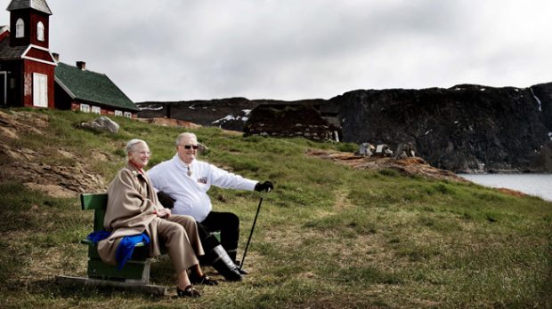Margarita de Dinamarca y el príncipe Henrik