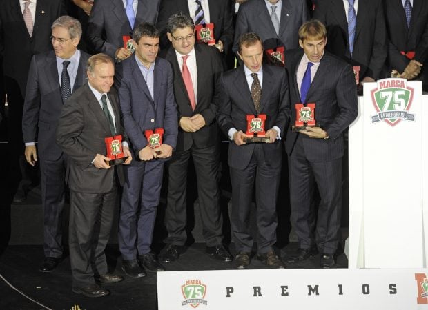 Miguel Pardeza, Manolo Sanchis, Emilio Butrague&ntilde;o y Rafael Mart&iacute;n V&aacute;zquez