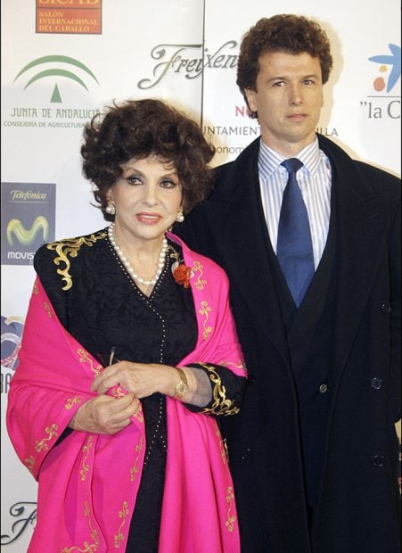 Gina Lollobrigida y Javier Rigau