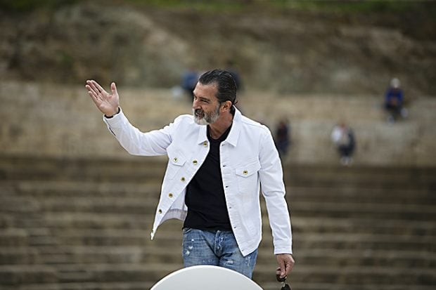 El actor Antonio Banderas durante la rueda de prensa /Gtres