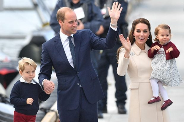 Duques de Cambridge e hijos