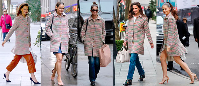 katie holmes abrigo