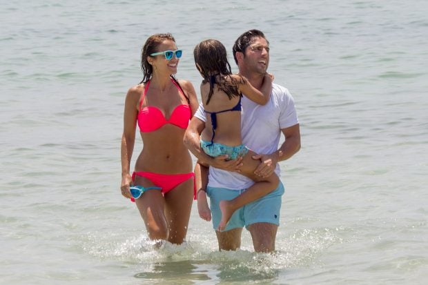 Paula Echevarría, David Bustamante y su hija Daniella (Gtres)
