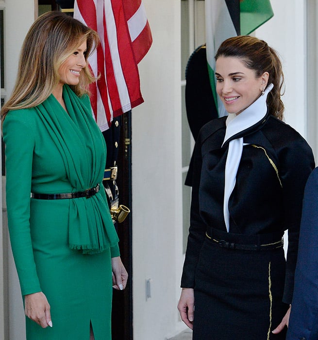 Melania Trump Rania de Jordania