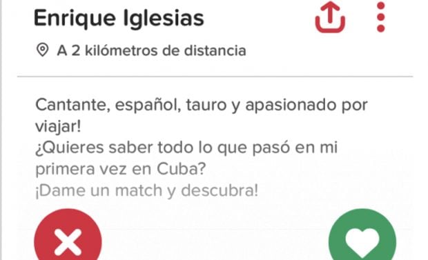 Enrique Iglesias Tinder